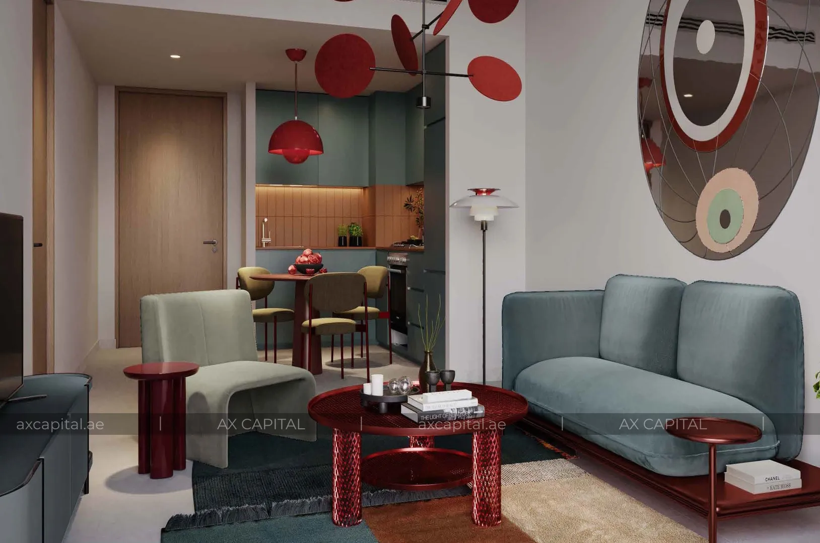 Apartment mit 1 Schlafzimmer in The Edge Tower B, Dubai, VAE (axc-3991569) 2