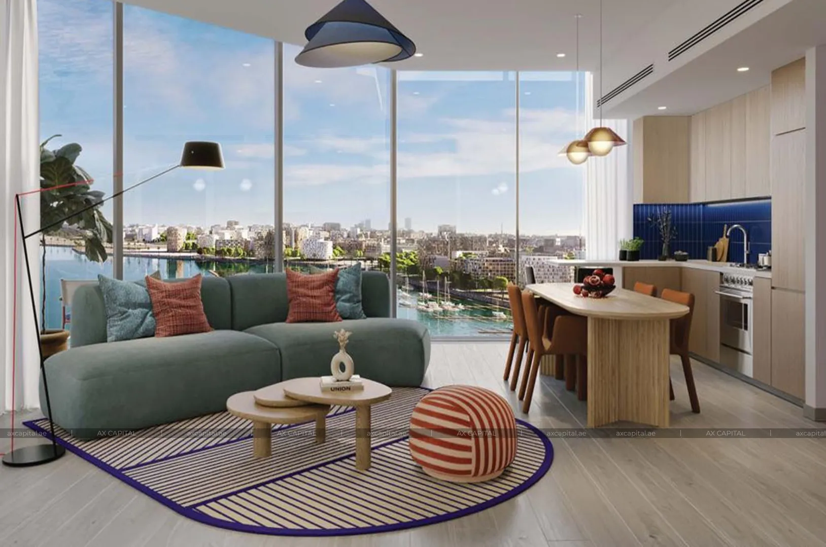 شقة عدد غرف النوم فيها: 2، في Nautica One, دبي, الإمارات العربية المتحدة (axc-3989901) 1