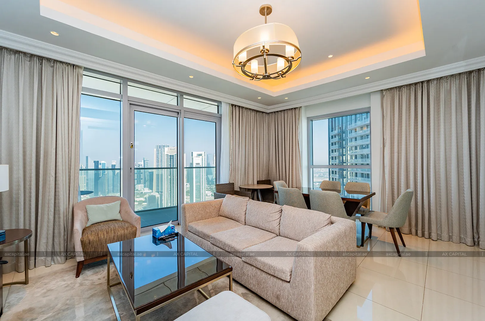 Apartamento con 2 dormitorios en The Address Fountain Views, Dubai, EAU (axc-3990351) 1