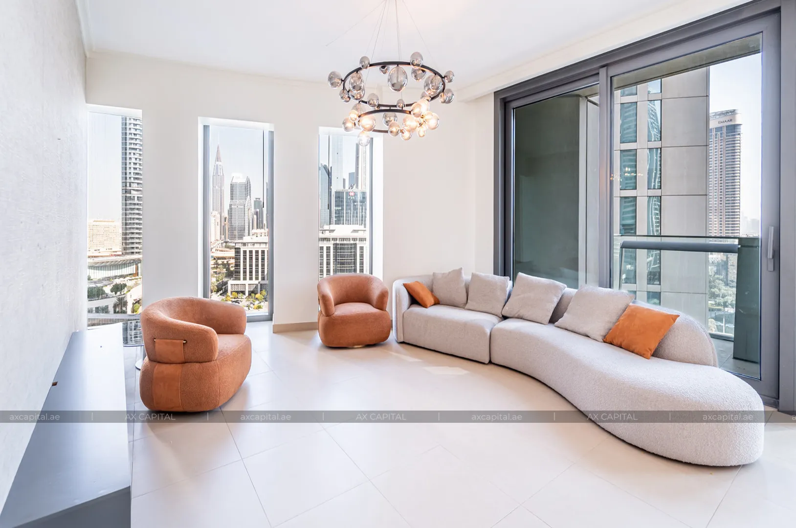 Apartment mit 3 Schlafzimmern in Burj Vista 2, Dubai, VAE (axc-3996092) 1