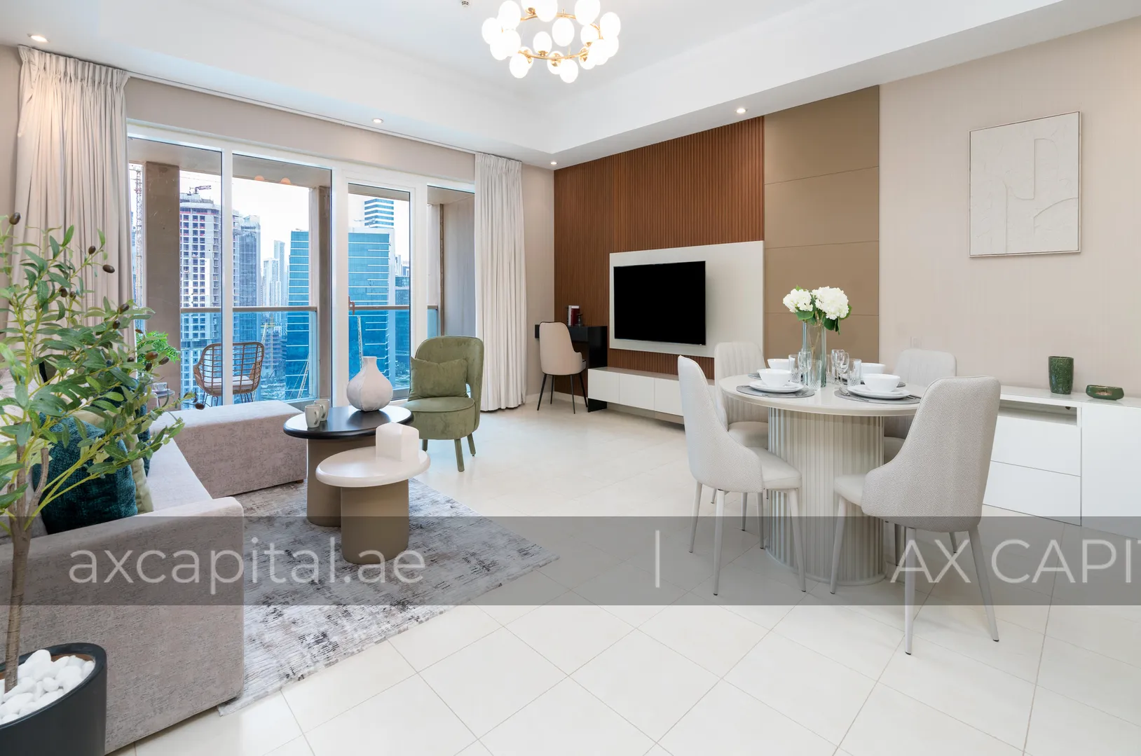 Apartment mit 1 Schlafzimmer in Churchill Towers, Dubai, VAE (axc-3989951) 1