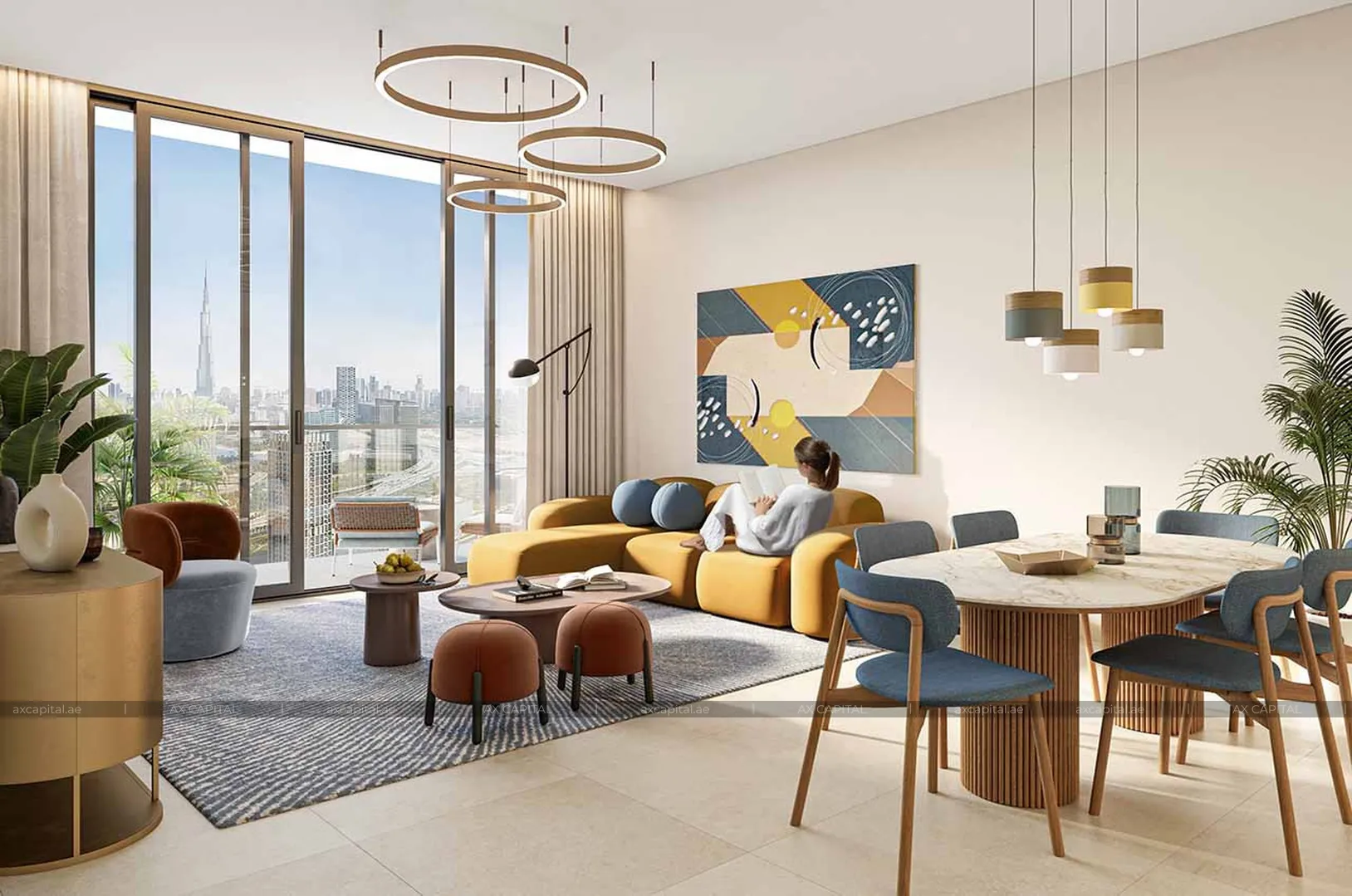 Apartment with 1 bedroom in Design Quarter Tower C, Dubai, UAE (axc-3988961-r1) 1