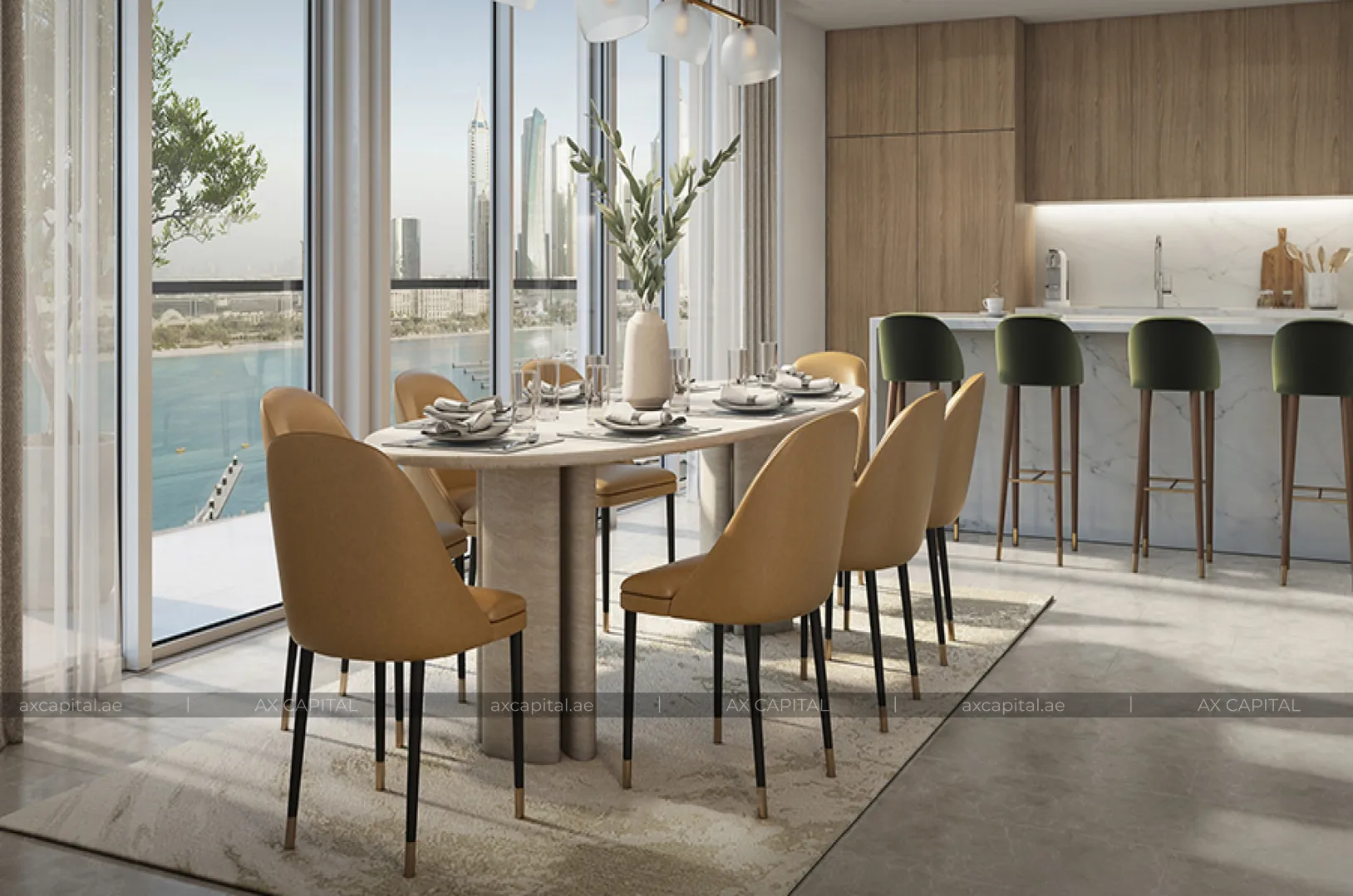 Apartament cu 2 dormitoare în Beachgate by Address, Dubai, Emiratele Arabe Unite (axc-3988370-r1) 3