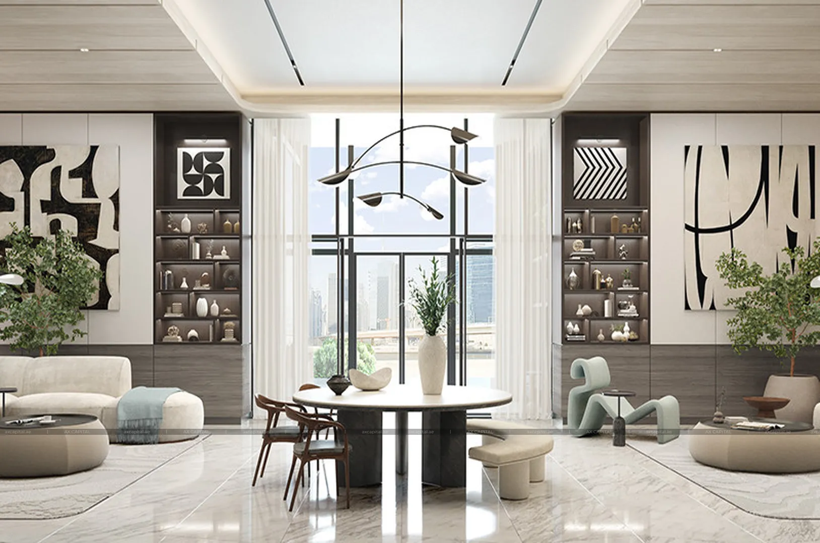 شقة عدد غرف النوم فيها: 1، في One River Point by Ellington, دبي, الإمارات العربية المتحدة (axc-3989980) 2