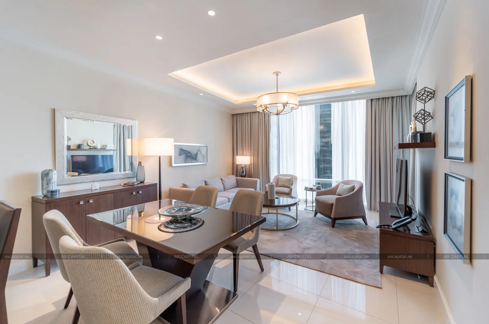 Apartamento con 1 dormitorio en The Address Fountain Views, Dubai, EAU (axc-3990346) 2