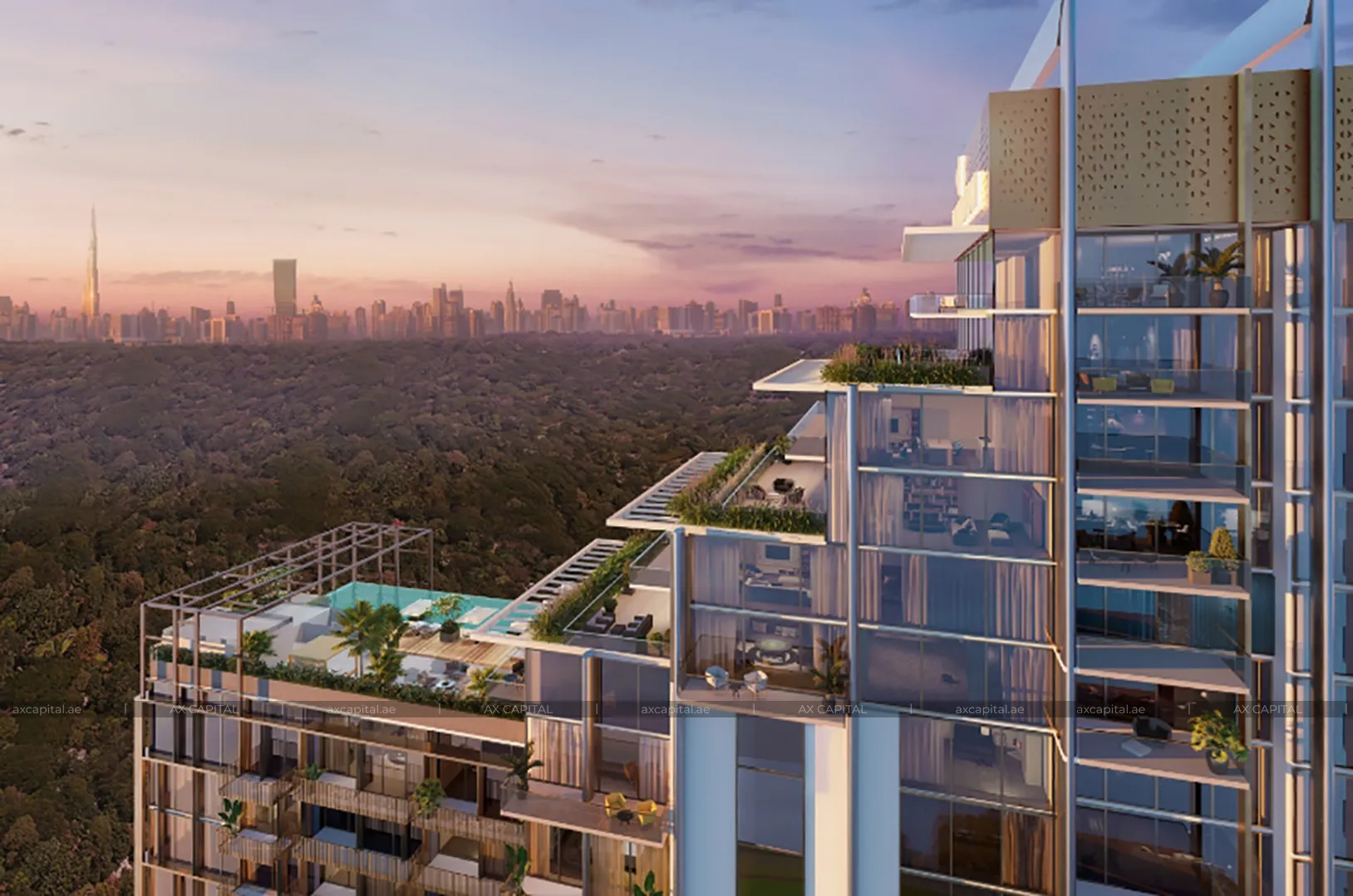 شقة عدد غرف النوم فيها: 1، في The Highbury, دبي, الإمارات العربية المتحدة (axc-3992179) 2