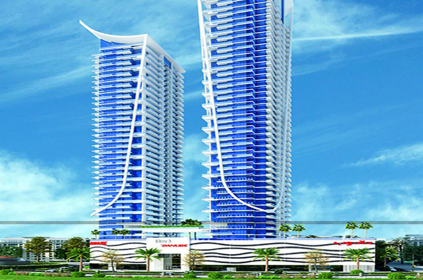 شقة عدد غرف النوم فيها: 1، في Elitz 3 Tower 1, دبي, الإمارات العربية المتحدة (axc-3989958) 1