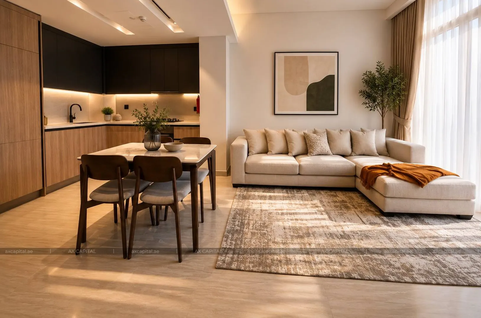 Apartamento con 1 dormitorio en Marina Living, Dubai, EAU (axc-3996476) 2