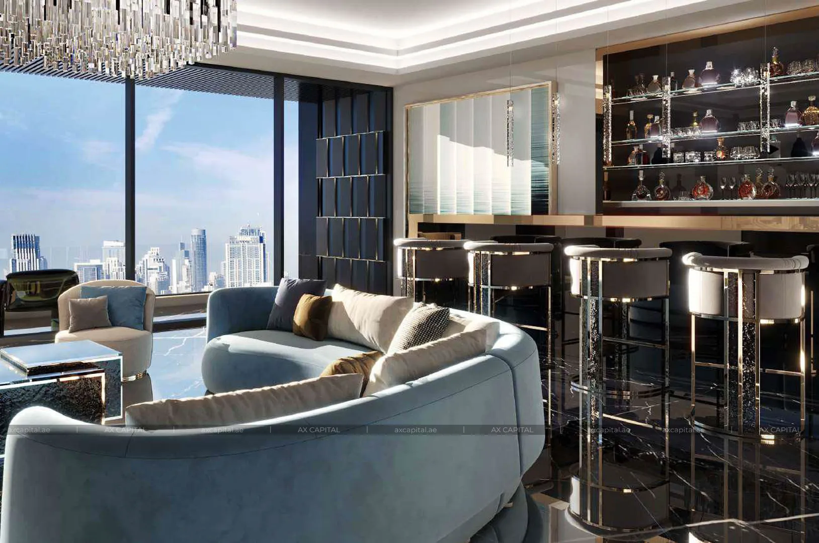شقة عدد غرف النوم فيها: 6، في Burj Binghatti Jacob & Co, دبي, الإمارات العربية المتحدة (axc-3990245) 3