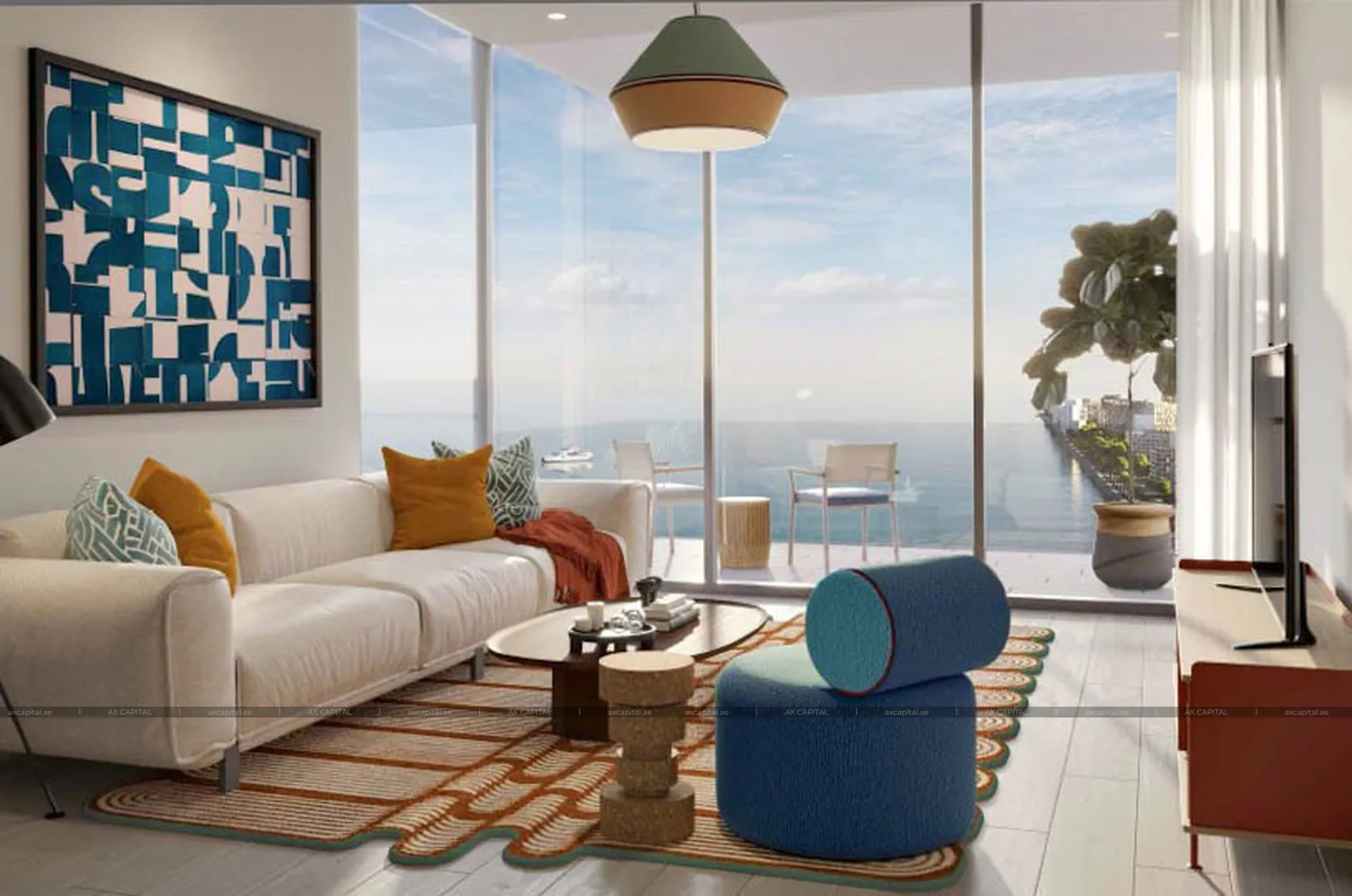 Apartment with 1 bedroom in Nautica One, Dubai, UAE (axc-3995611) 2