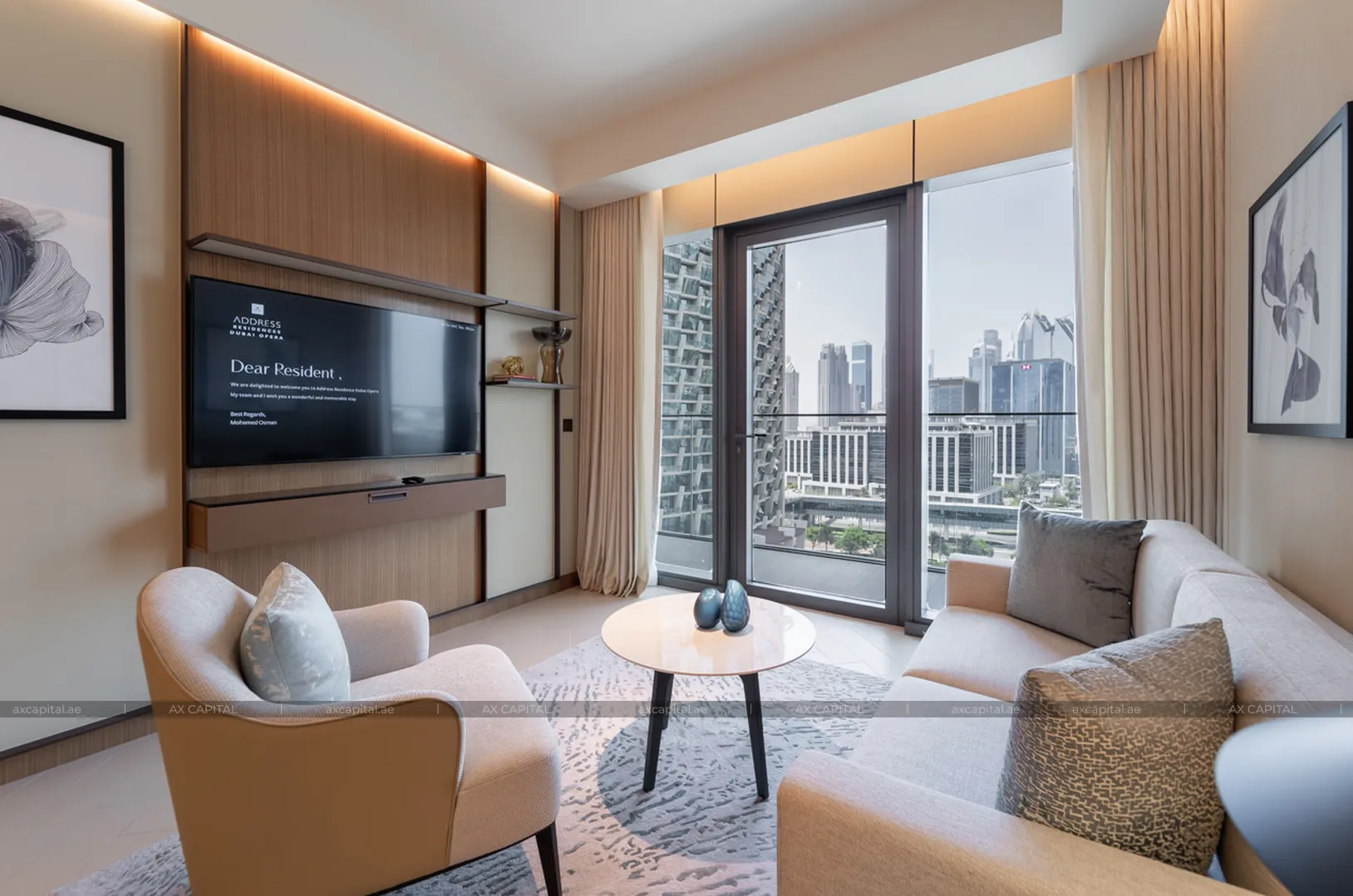 Apartamento con 2 dormitorios en The Address Residences Dubai Opera Tower 2, Dubai, EAU (axc-3990933) 1
