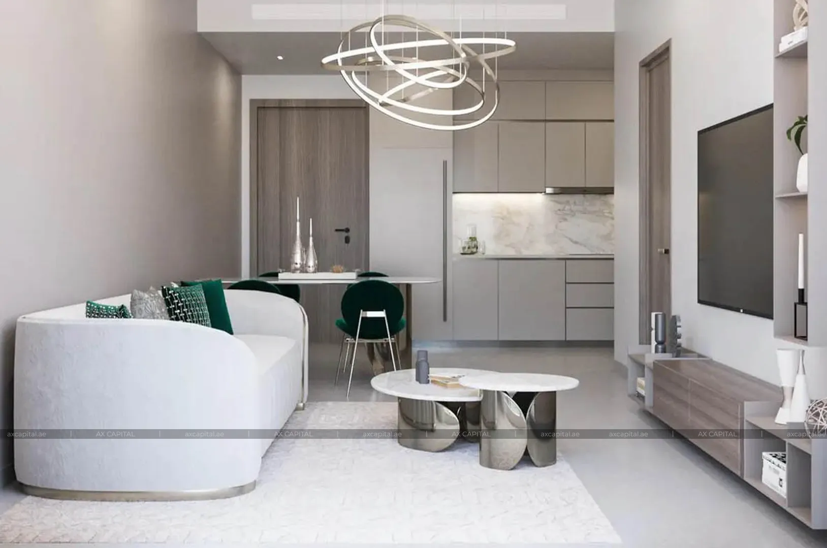 Квартира с 3 спальнями в Maimoon Gardens Tower A, Дубай, ОАЭ (axc-3985504-r1) 2