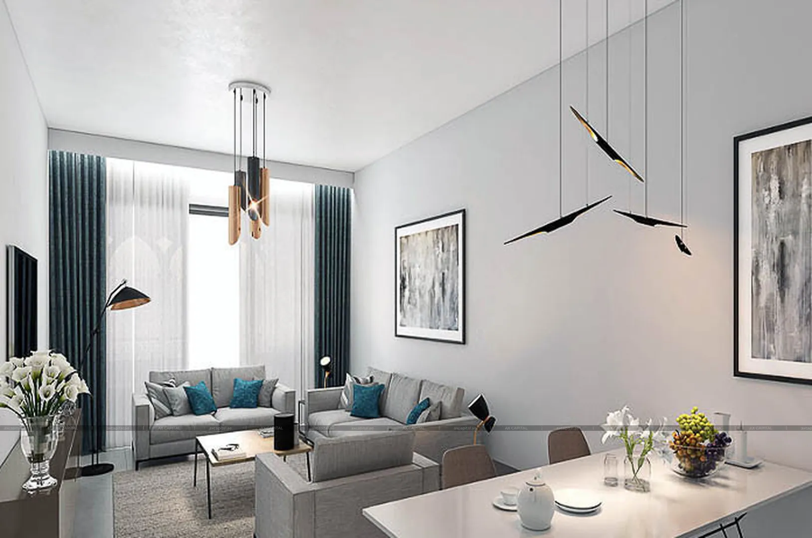 Apartamento con 1 dormitorio en Marina Living, Dubai, EAU (axc-3989376) 3