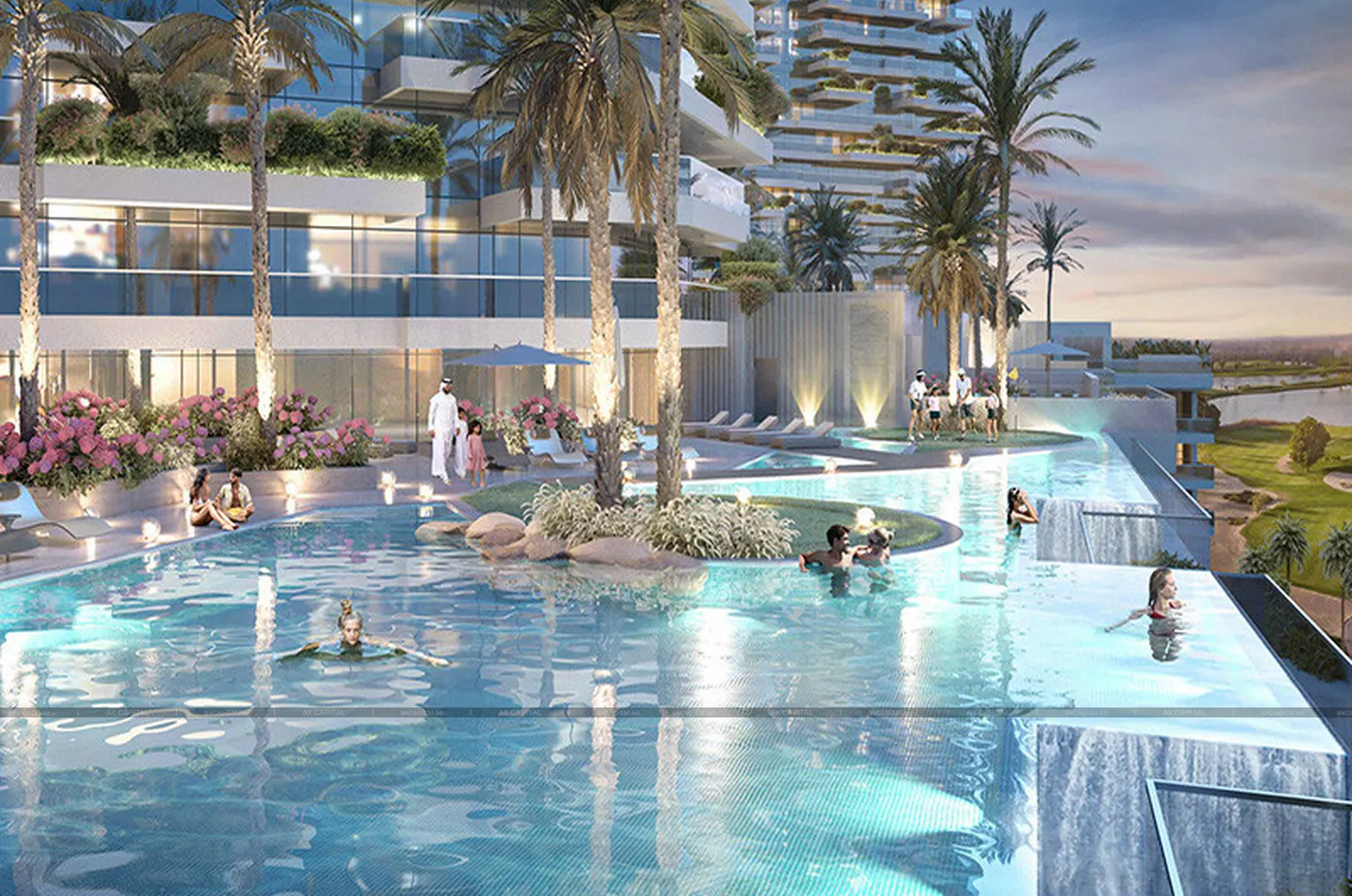 Kauf einer apartment in Golf Greens, Dubai, VAE 1 Schlafzimmer, 741.74