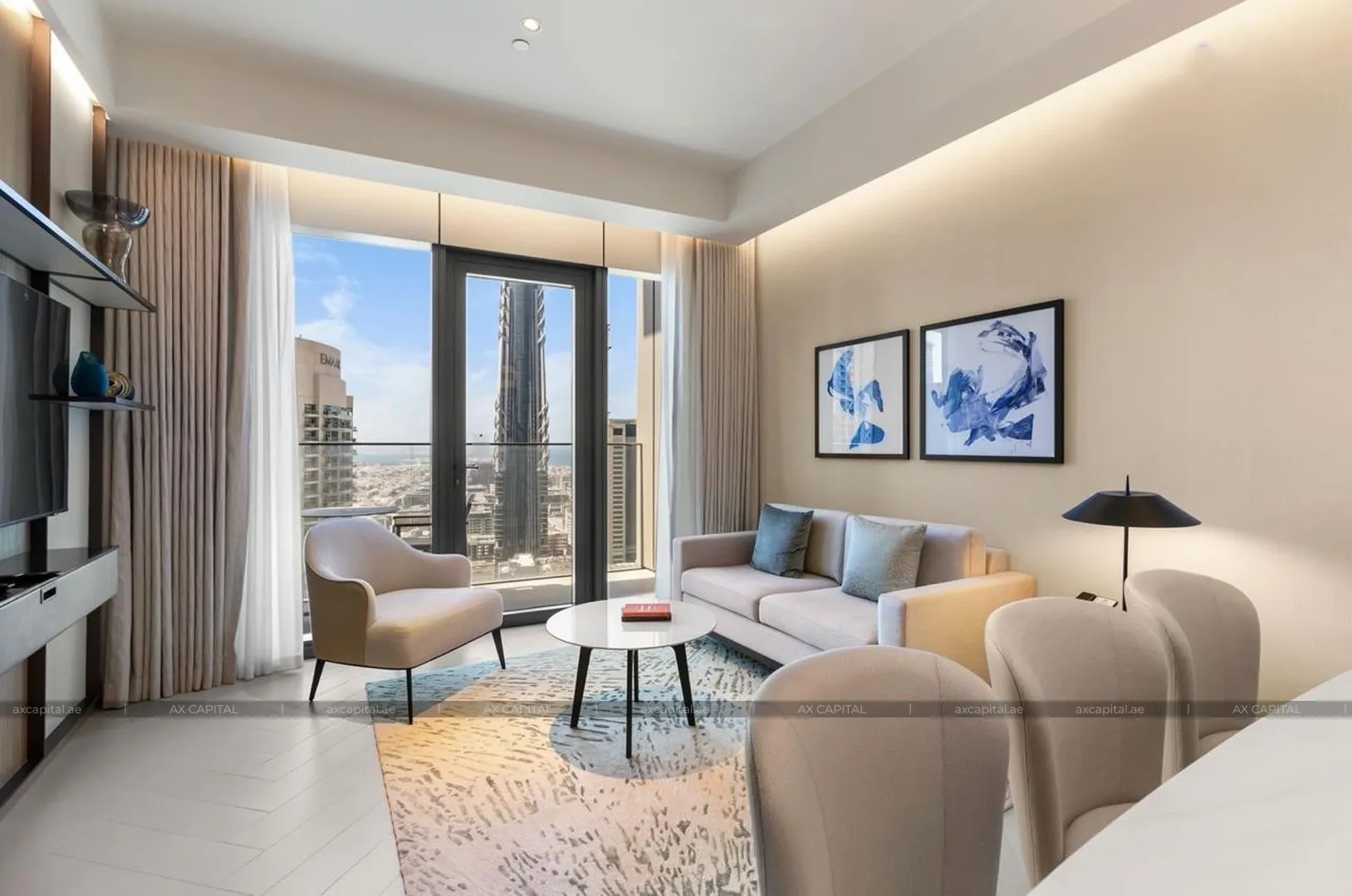 شقة عدد غرف النوم فيها: 2، في The Address Residences Dubai Opera Tower 1, دبي, الإمارات العربية المتحدة (axc-3995063) 2