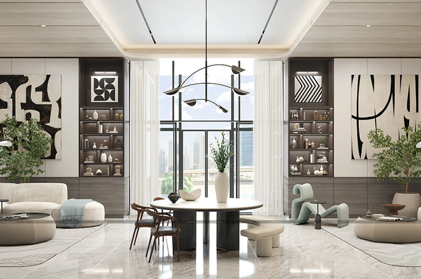 شقة عدد غرف النوم فيها: 1، في One River Point by Ellington, دبي, الإمارات العربية المتحدة (axc-3991834) 2