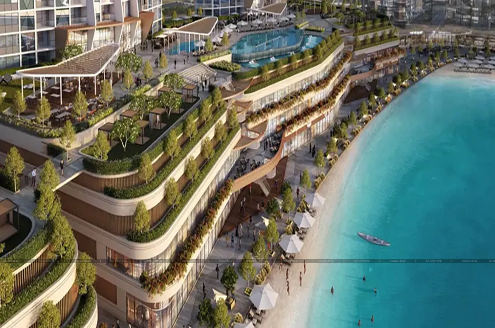 Apartamento con 1 dormitorio en 320 Riverside Crescent, Dubai, EAU (axc-3988888) 1