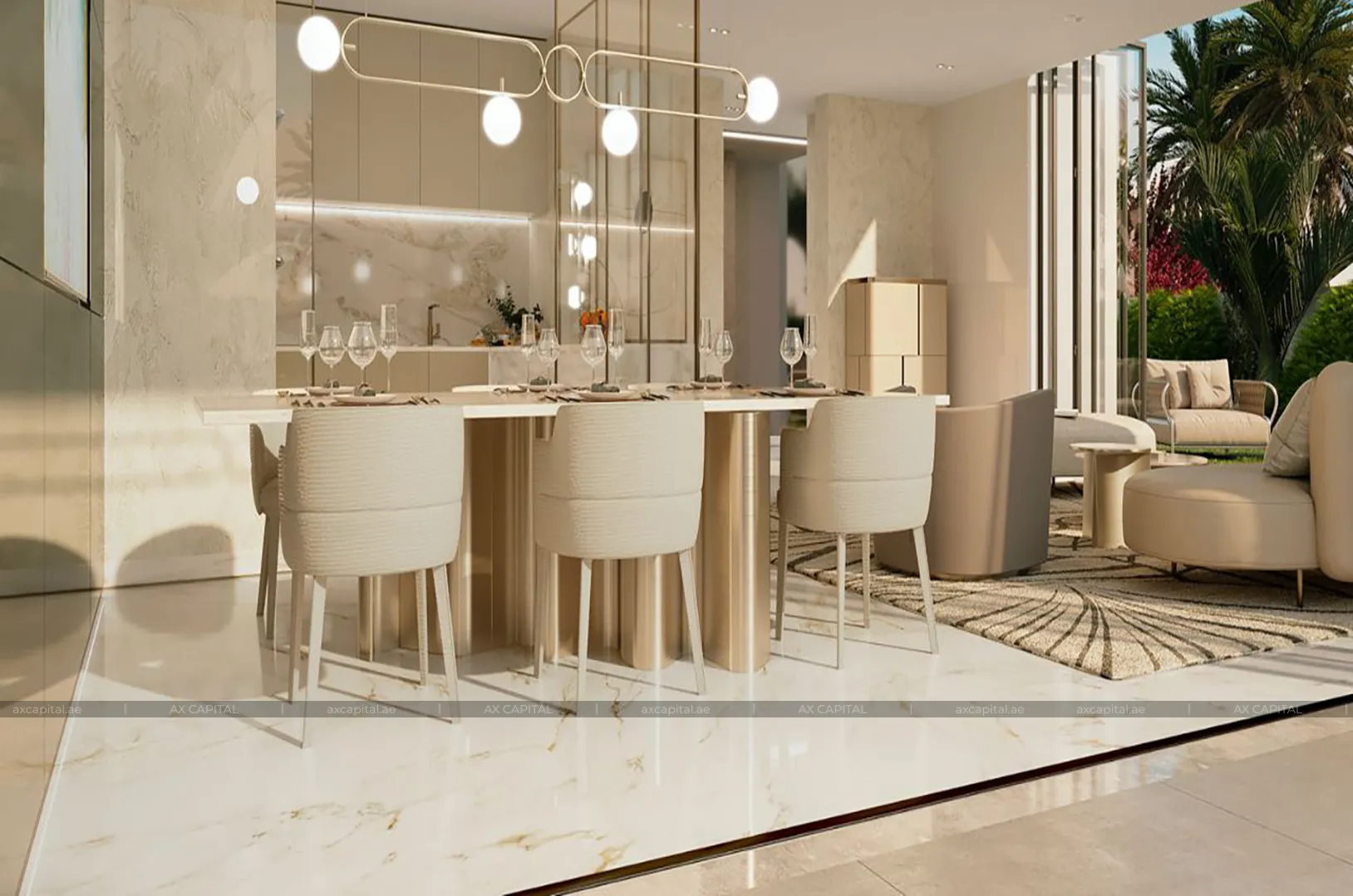 Chalet con 4 dormitorios en The Fields, Dubai, EAU (axc-3990447) 3