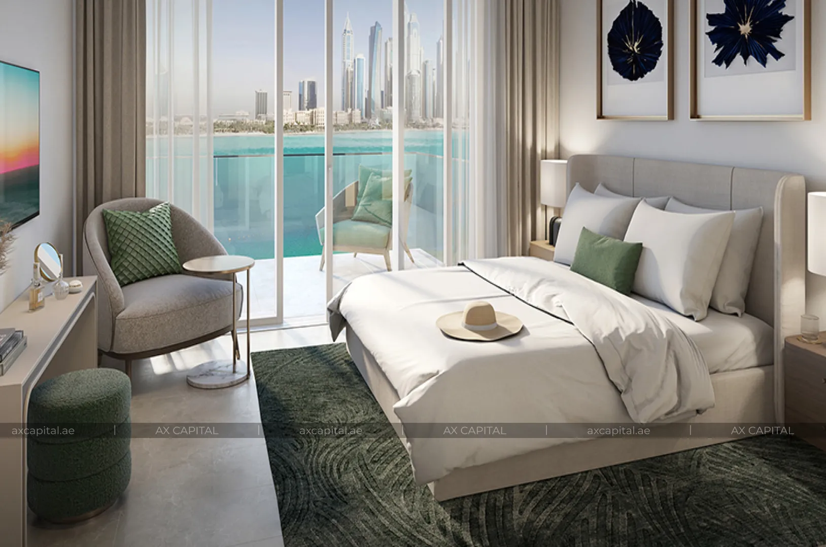 شقة عدد غرف النوم فيها: 2، في Beachgate by Address, دبي, الإمارات العربية المتحدة (axc-3988370-r1) 3