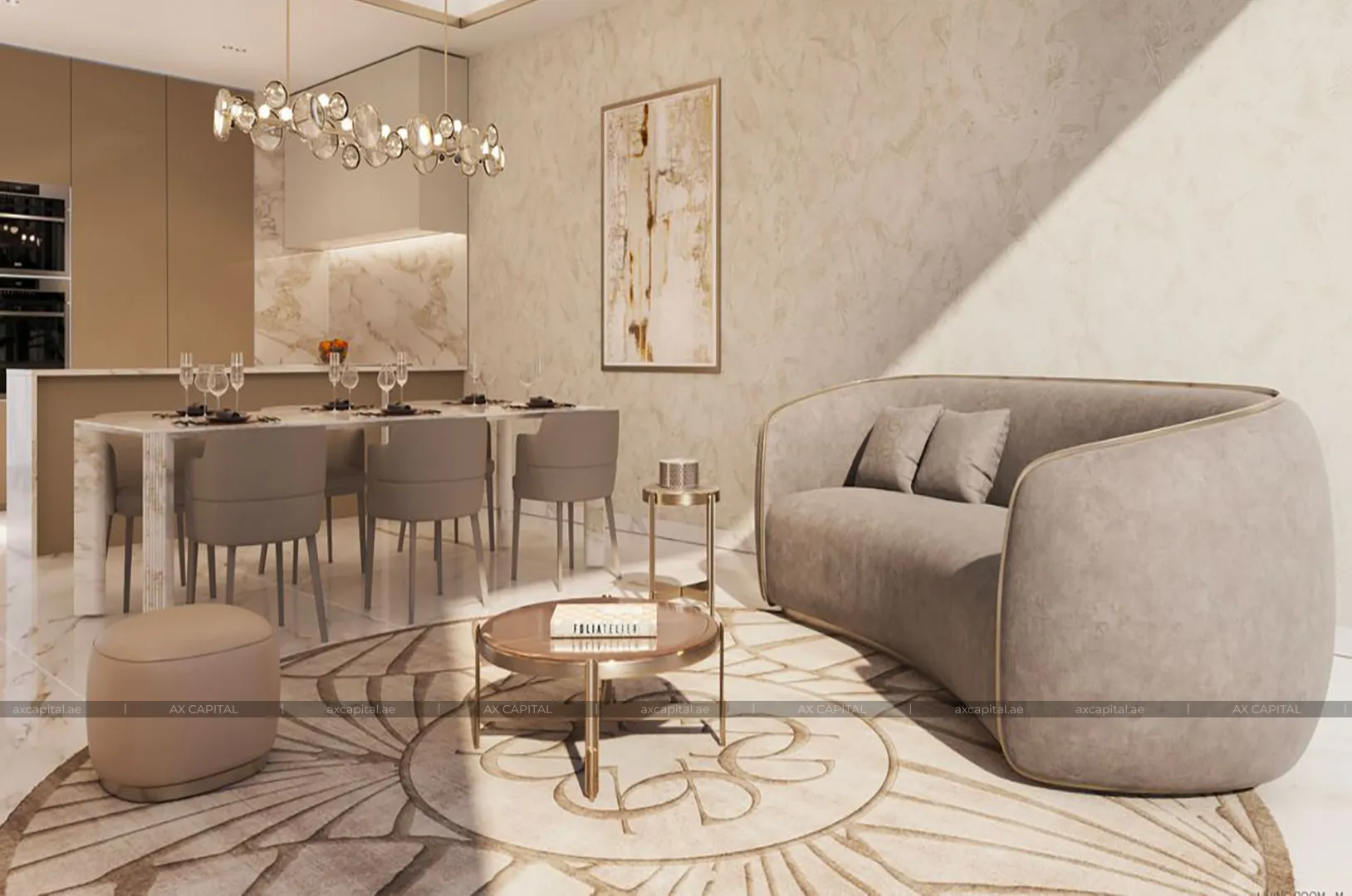 Chalet con 4 dormitorios en The Fields, Dubai, EAU (axc-3990447) 2
