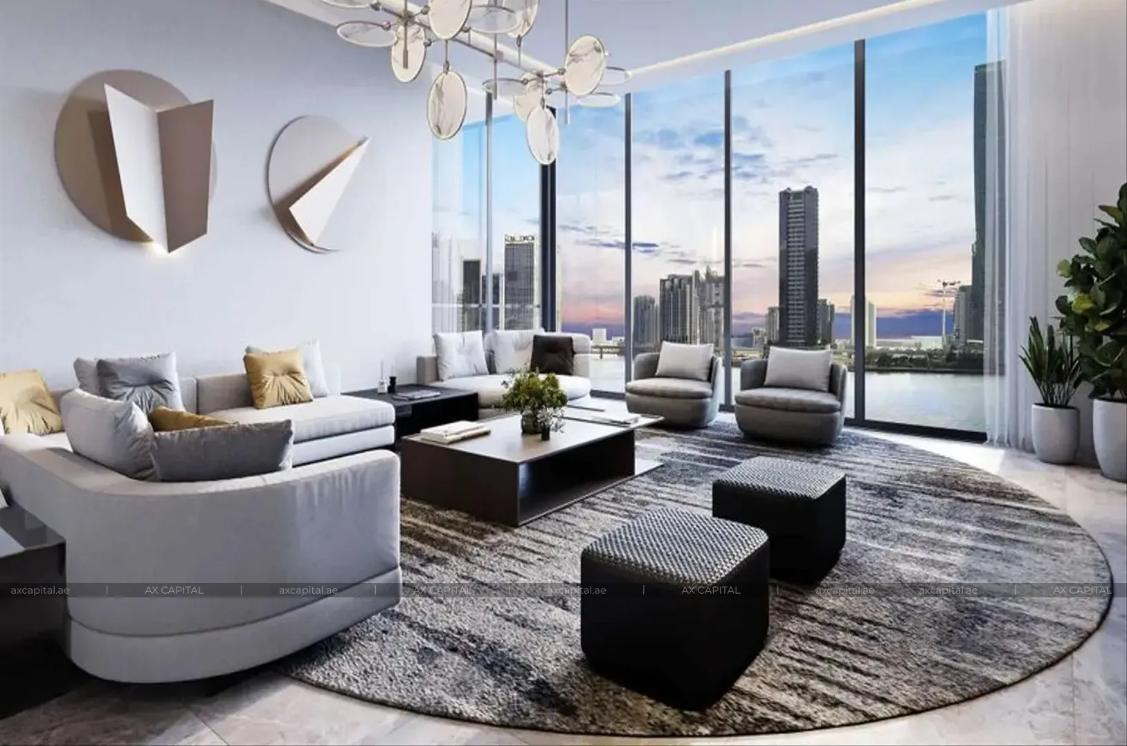 Apartment mit 2 Schlafzimmern in Peninsula Four, Dubai, VAE (axc-3986546-r1) 3
