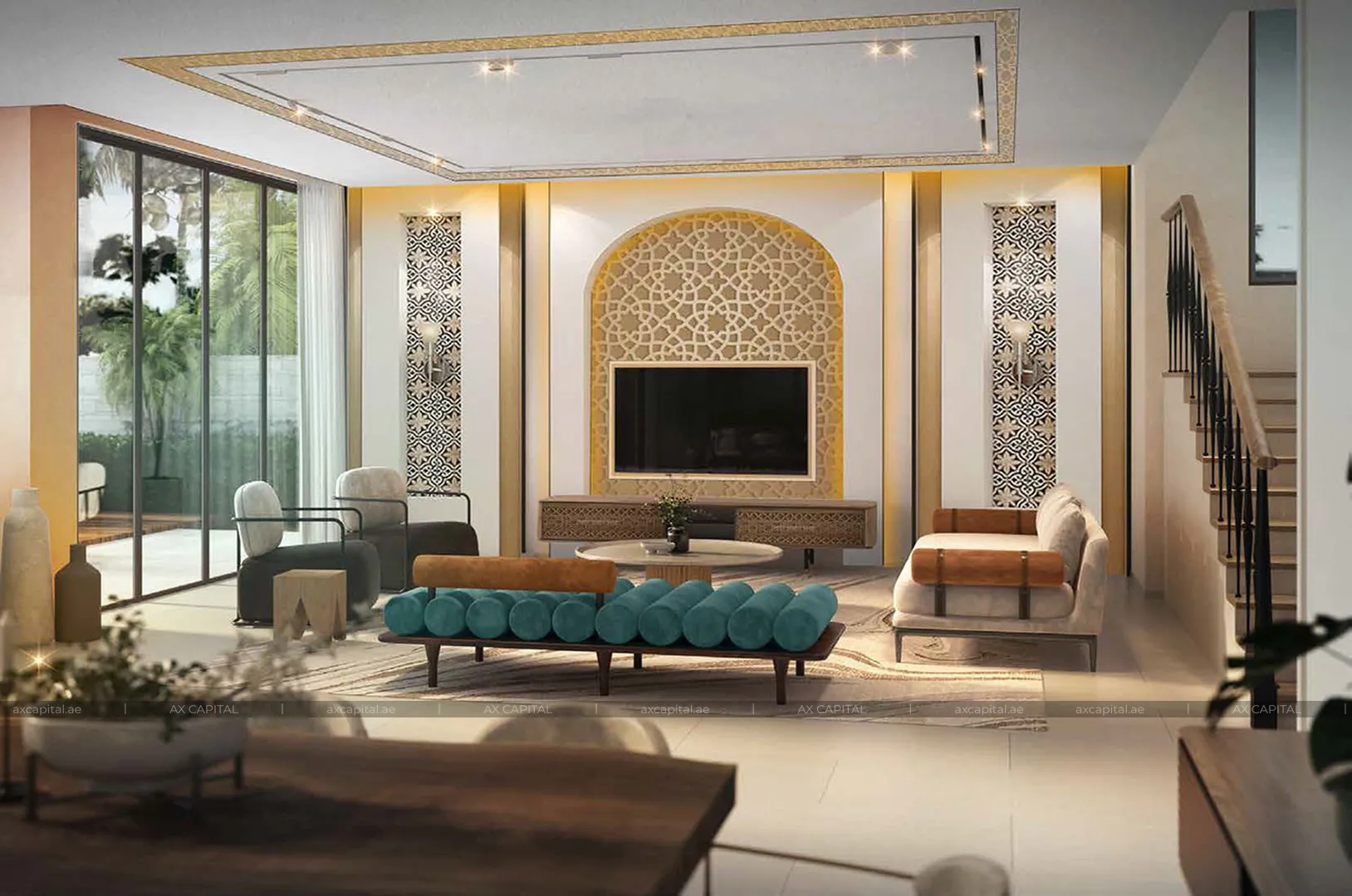 تاون هاوس عدد غرف النوم فيه: 4، في Morocco by Damac, دبي, الإمارات العربية المتحدة (axc-3985995) 1